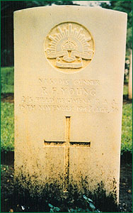 rob's grave in New Guinea